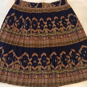 Anthropologie pleated mini skirt, size xs.